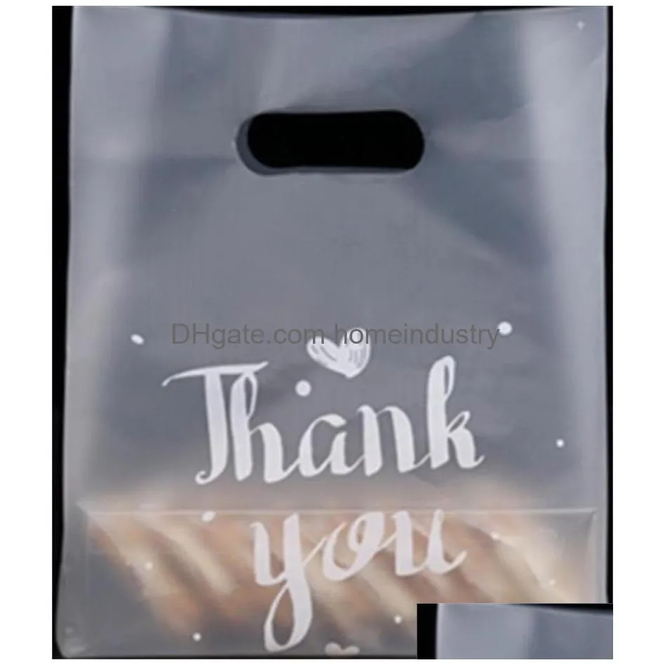 thank you food gift wrap plastic thicken 3 sizes baking bread cake candy packing bag birthday christmas gifts fashion 37 38gy l2