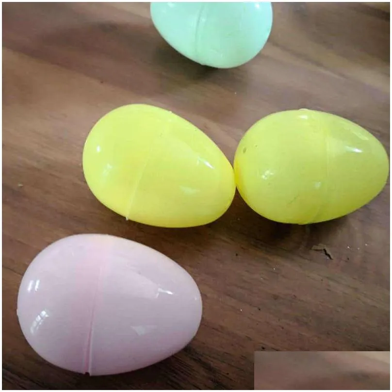 party supplies easter bird egg plastic simulation multi color toy eggs children toys electroplate flash powder festival decoration 0 4lk