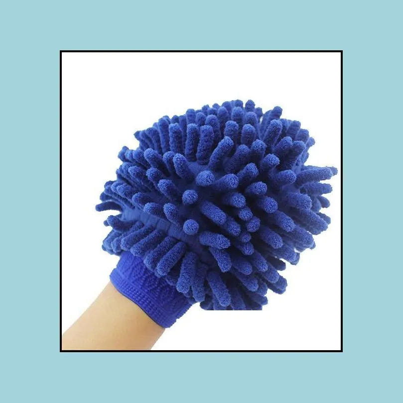 chenille microfiber scratch car wash mitt double sided household cleaning tools cleaning gloves organization mitts thick hot