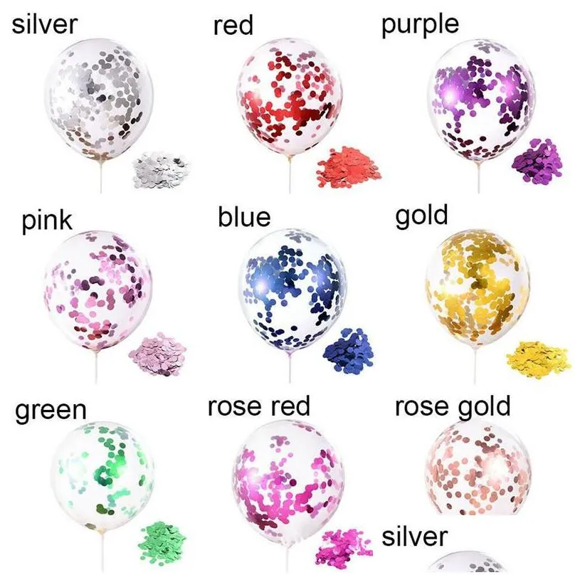 sequins balloon birthday balloons party supplies 12 inches magic power paper scraps five pointed star fashion 0 23yc f2