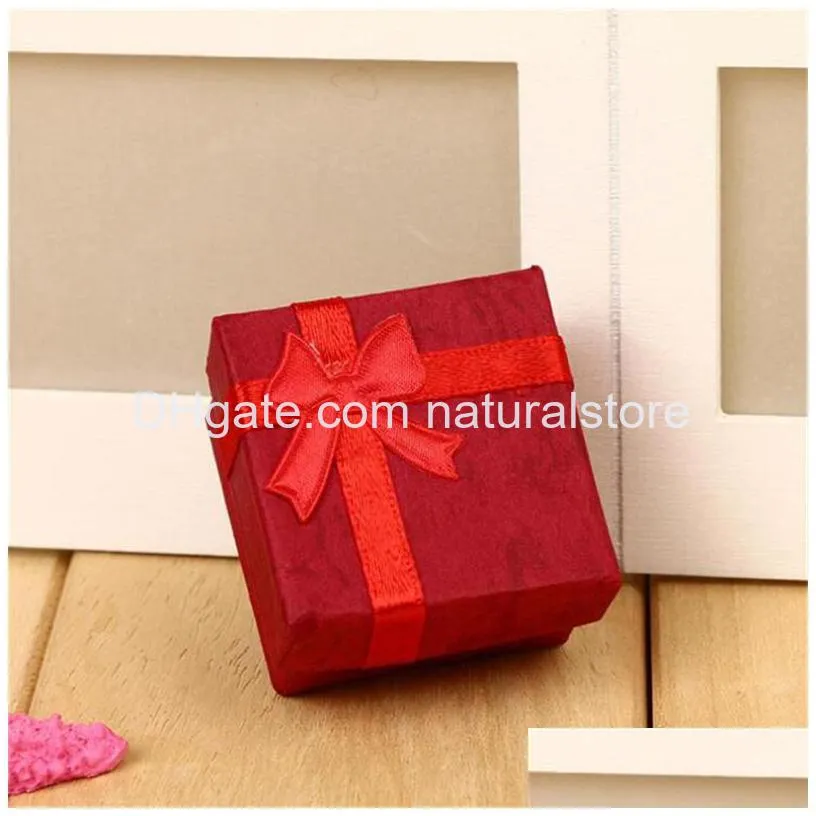 jewelry storage paper box multi colors ring earring cases packaging gift boxes for anniversaries birthdays gifts