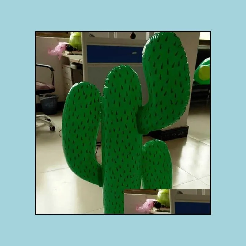 inflatable cactus wild west mexican hawaiian fancy dress party decoration tropical plants hen stag party beach wedding decor 95cm