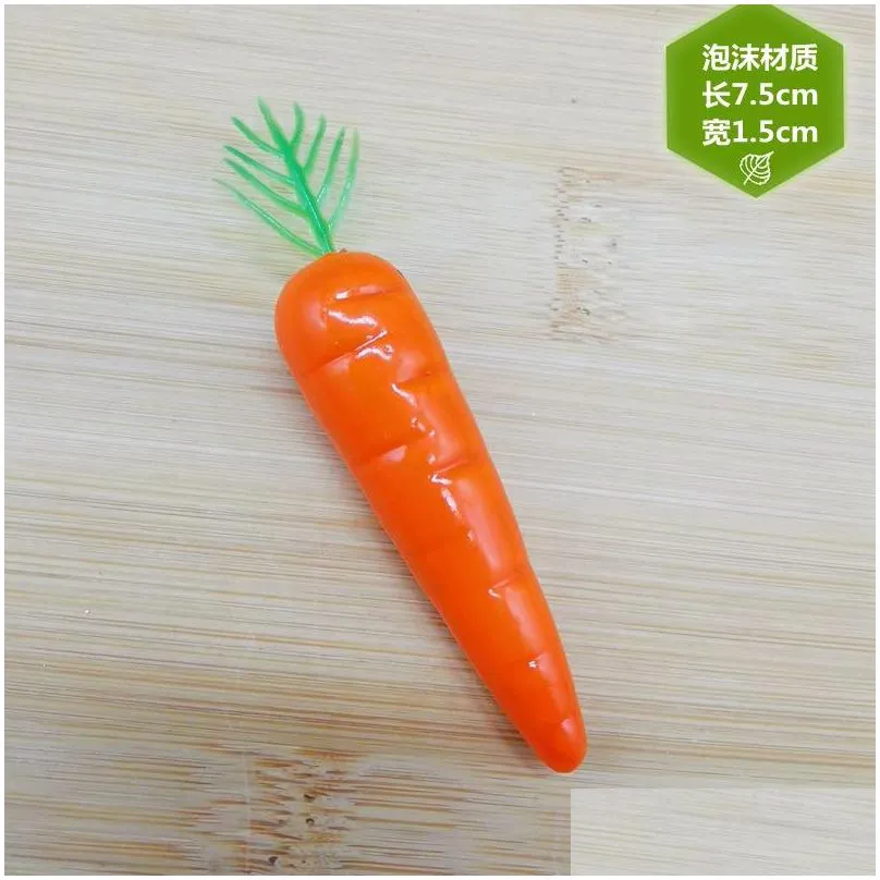 mini carrot artificial plastic foam party flower fake fruits vegetable simulation home kitchen christmas easter party decoration 20220113