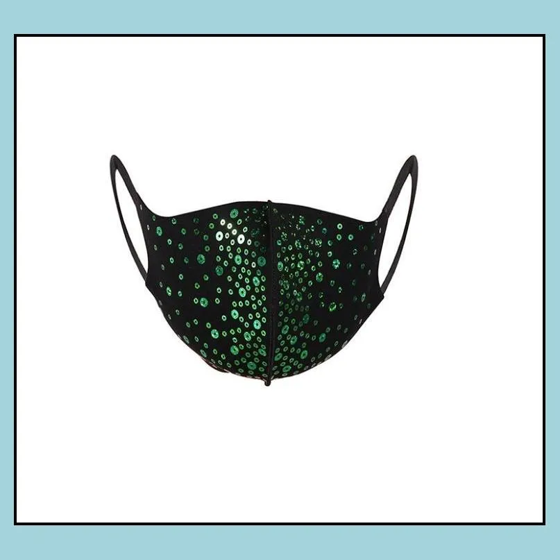 face mask glitter sequin covering sparkly washable reusable bling face covers luxury soft cotton