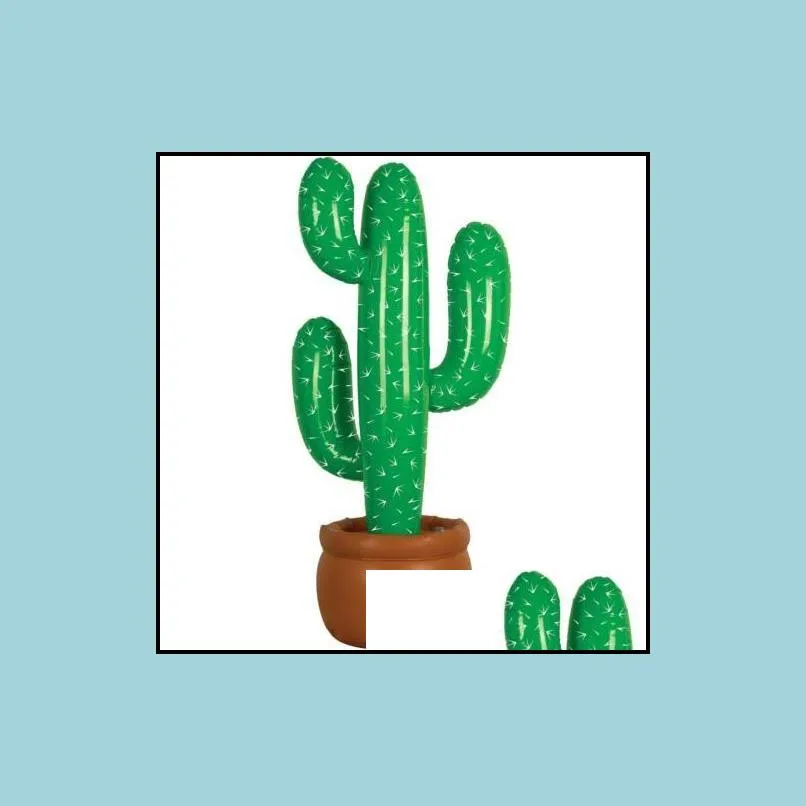 inflatable cactus wild west mexican hawaiian fancy dress party decoration tropical plants hen stag party beach wedding decor 95cm