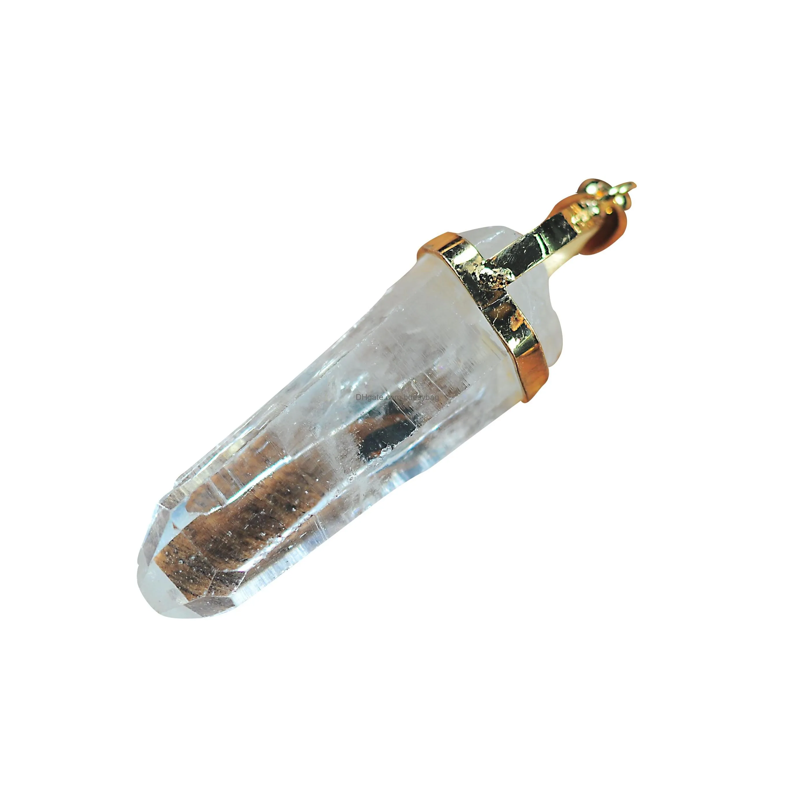 natural quartz crystal column pendant crystal cluster necklace ladies jewelry collection popular atmosphere simple