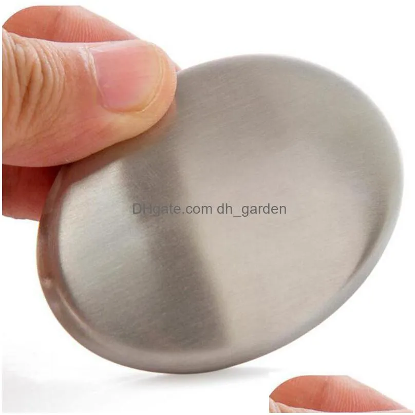 reusable stainless steel soaps household kitchen tool creative garlic fishy deodorant soap
