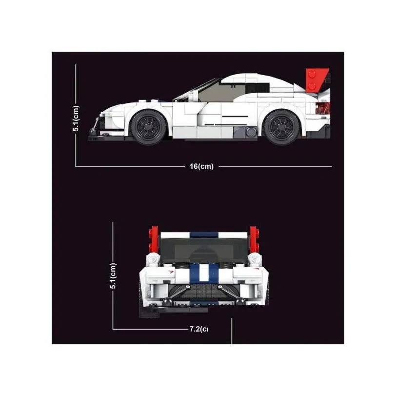 Lepin Blocks Mod King 27011 Movie Game Technic Static Version Dodge Viper Acr Roadster Building 388Pcs Bricks Toys For Kids Drop Del