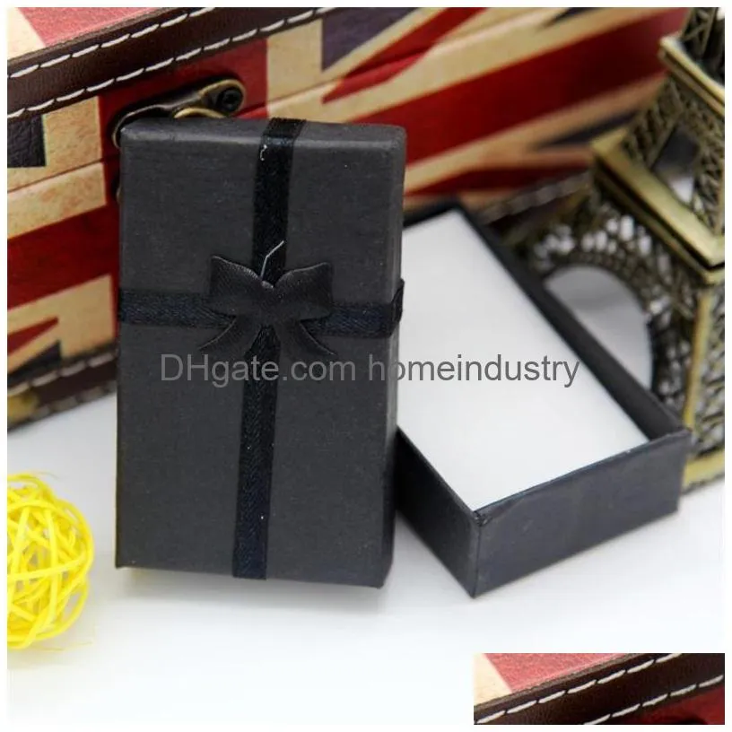 bow jewelry box gift wrap necklace ring earrings packaging boxes lovely bracelet packing storage 0 48zk h1