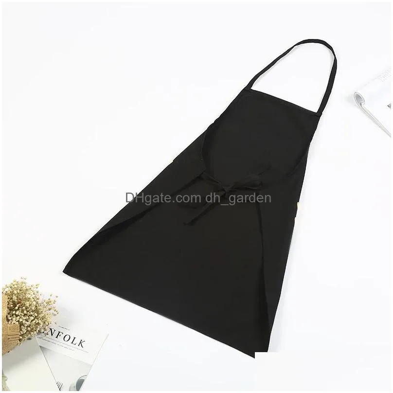 fashion printing apron pure cotton bronzing love men and women home kitchen aprons sleeveless waterproof baking tools