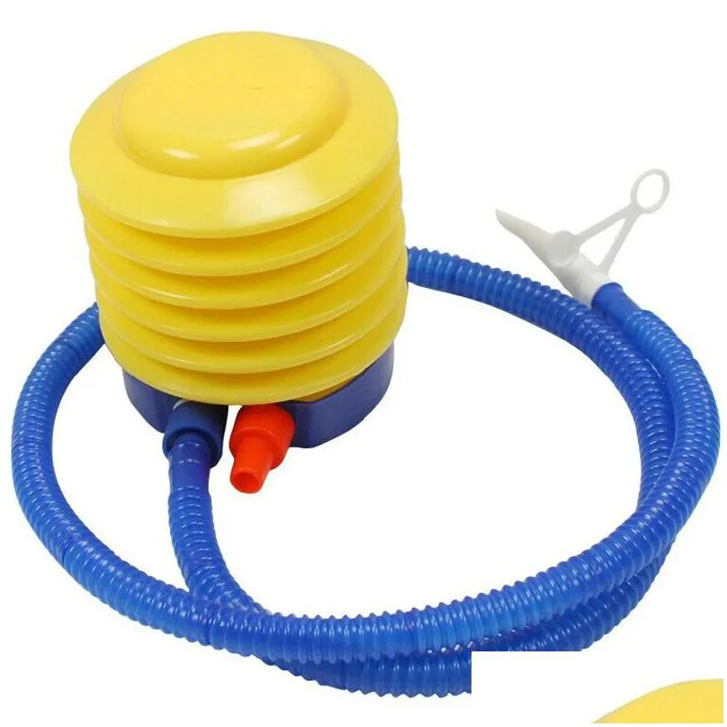 1pc 12x10cm party air pump for inflatable toy and balloons foot balloon pumps compressor gas for decoration 20211229 q2