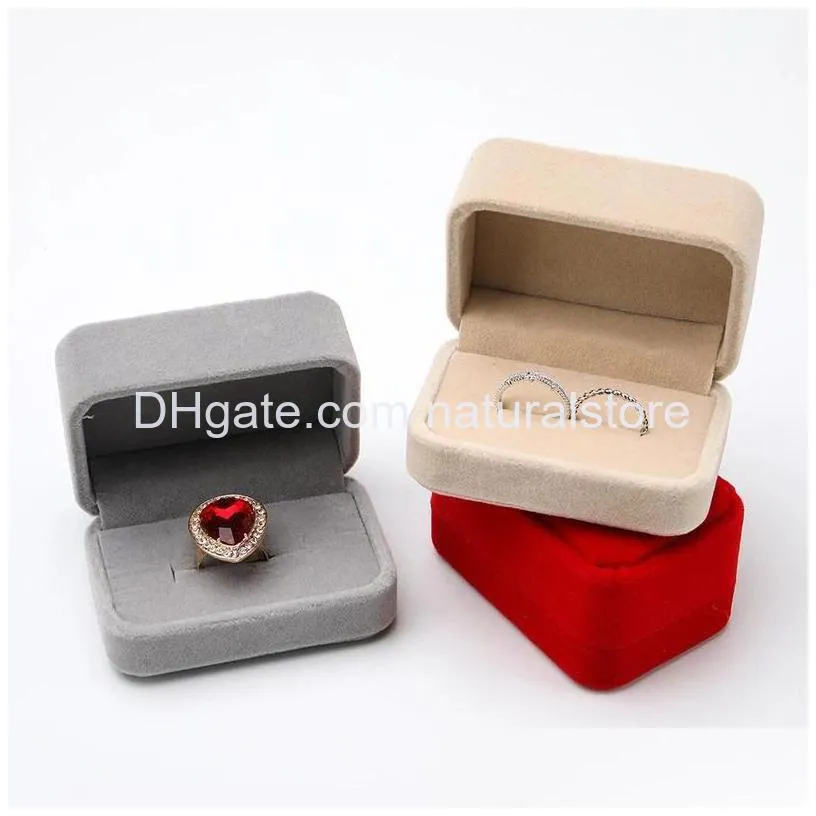 double ring box earrings jewelry packaging case storage gift jewelry boxes display organizer holder for women girls