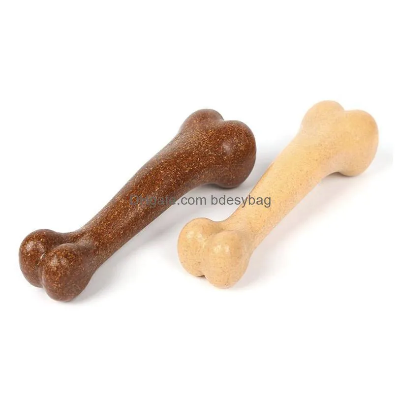 Dog Toys & Chews Dog Bone Natural Non-Toxic Puppy Toys For Small Medium Large Dogs Pet Chew Gum Dental Care Drop Delivery Home Garden Dhvmd