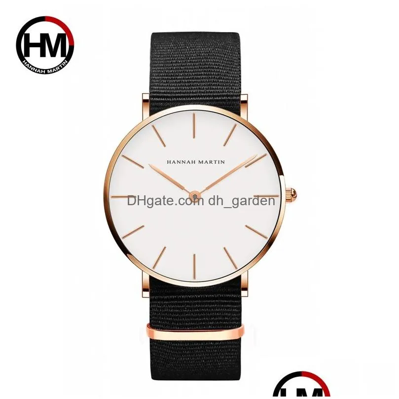 Wristwatches Drop Japan Quartz Simple Women Fashion Watch White Leather Strap Ladies Wrist Watches Brand Waterproof Wristwat Dhgarden Otczq