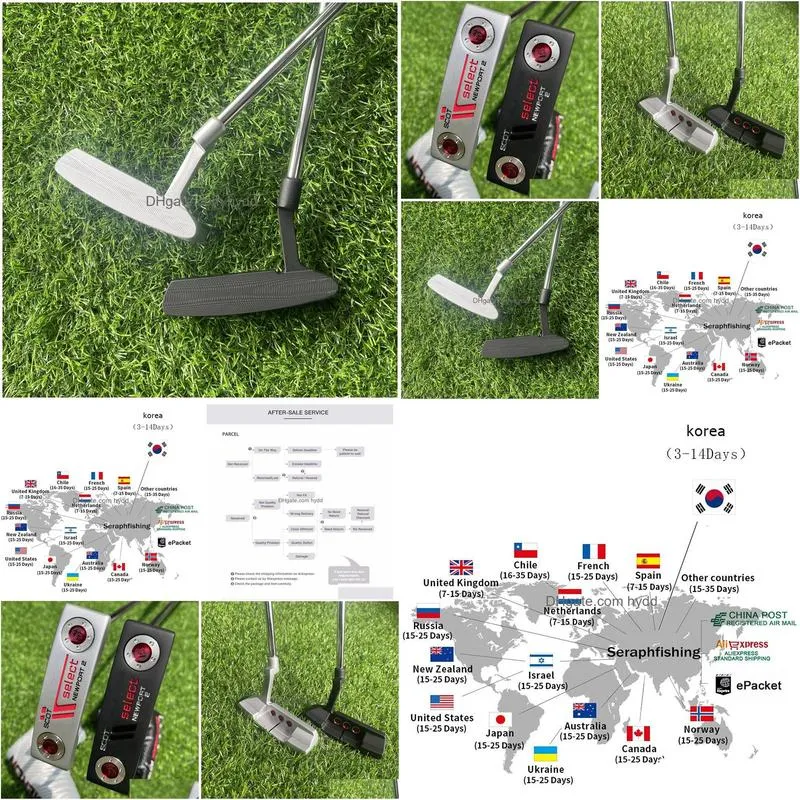 irons left right hand port2 0 golf putter black silver 32 33 34 35 inch with headcover right handed 230308