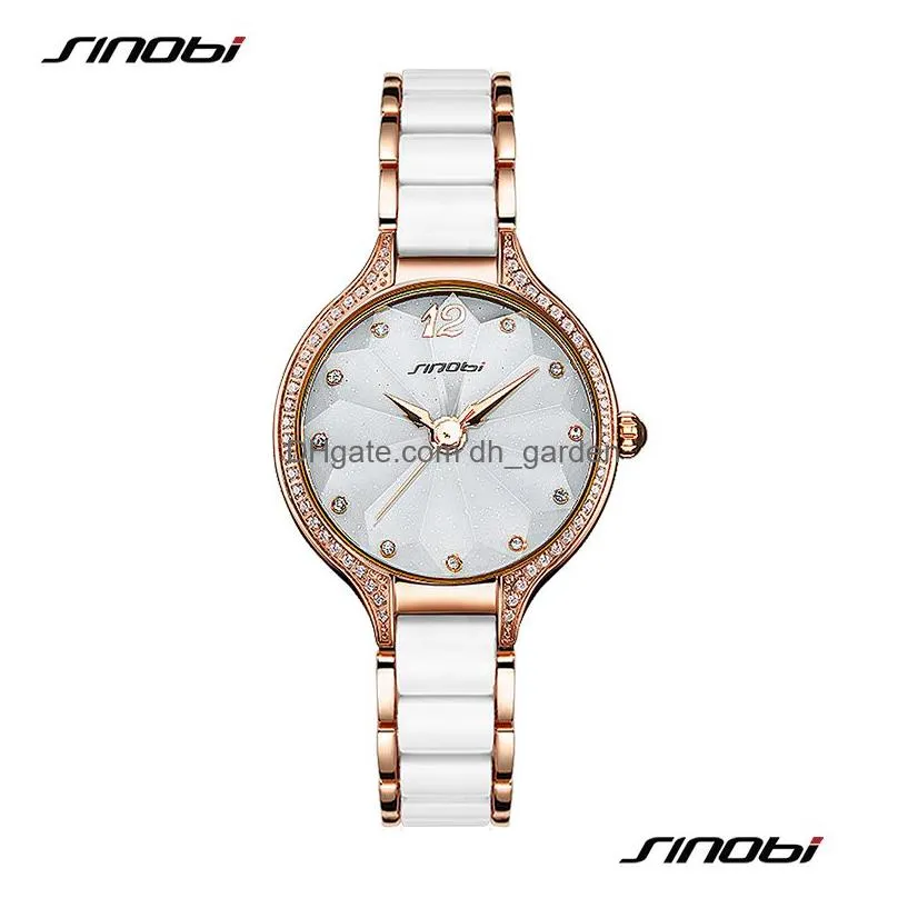 Wristwatches Elegant Fashion Watch Women Watches Ladies Luxury Clock Golden Diamond Drop Quartz Wristwatch Drop Delivery Watc Dhgarden Otjwh