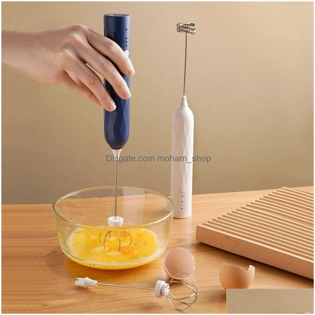 egg tools creative rechargeable whipper small eggbeater milk foam mixer kitchen gadget wireless coffee tea cream handheld dispenser