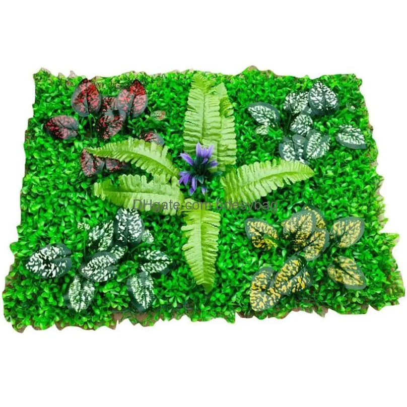 Faux Floral & Greenery Artificial Green Plant Faux Greenery Lawn Diy For Home Garden Wall Landsca Plastic Lawns Door Shop Backdrop Ima Dhuv7