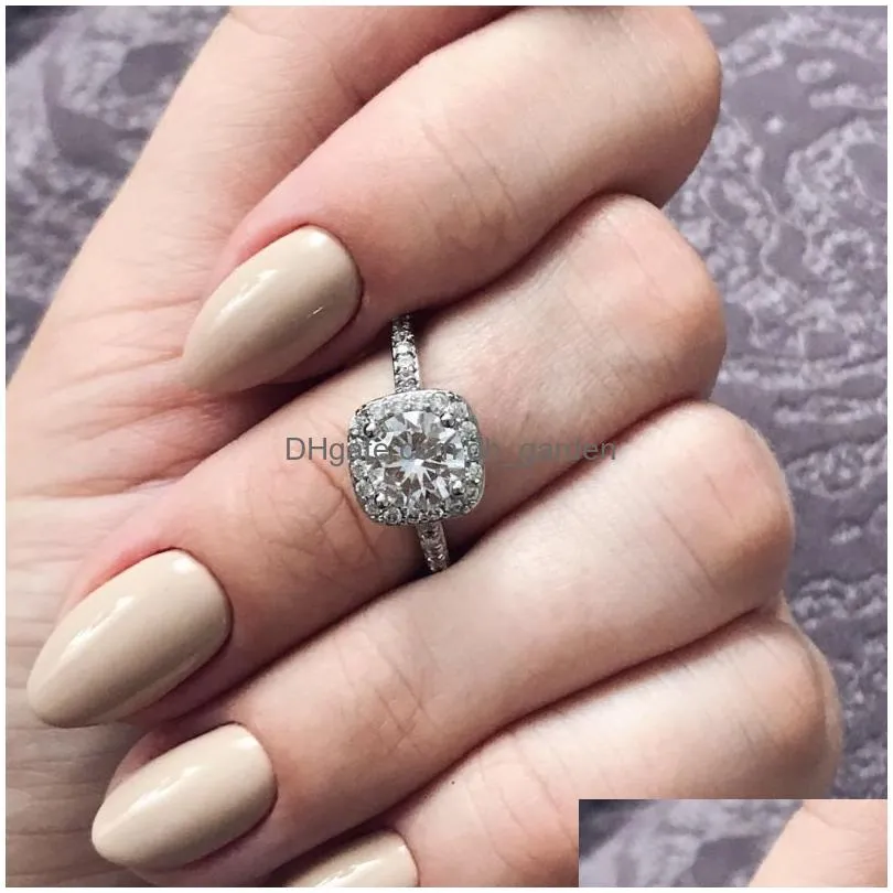 Band Rings Ring For Women Fashion Cubic Zirconia Gift Jewelry R842 Drop Delivery Jewelry Ring Dhgarden Otylx