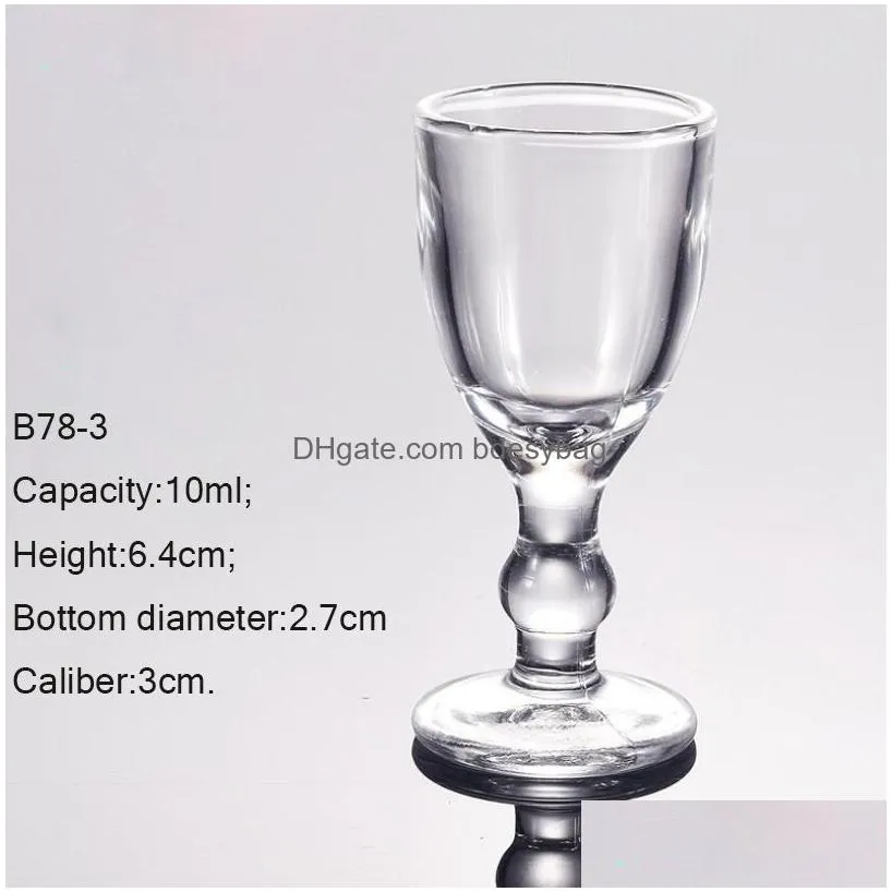 Wine Glasses Creative Engraved Small Glasses Lead- Wine Glass Mini Cups Home Bar Party Drinkware 8-20Ml Gifts Transparent Drop Deliver Dhmdp