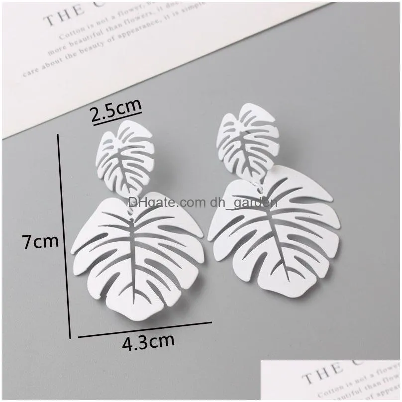 Dangle & Chandelier Fashion Dangle Earrings For Women White Flower Drop Pendientes New Year Gift Ear Jewelry Aretes Drop Del Dhgarden Ot9Jb