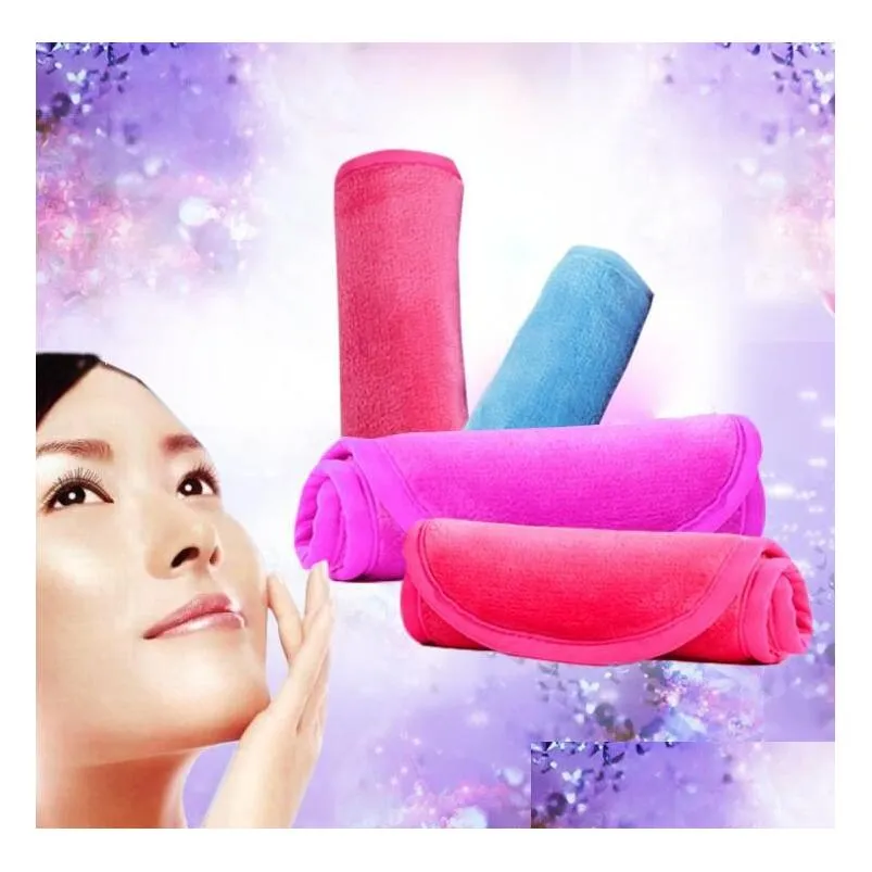 40x17cm makeup towel reusable microfiber women facial cloth magic face towel makeup remover skin cleaning wash towels home textiles