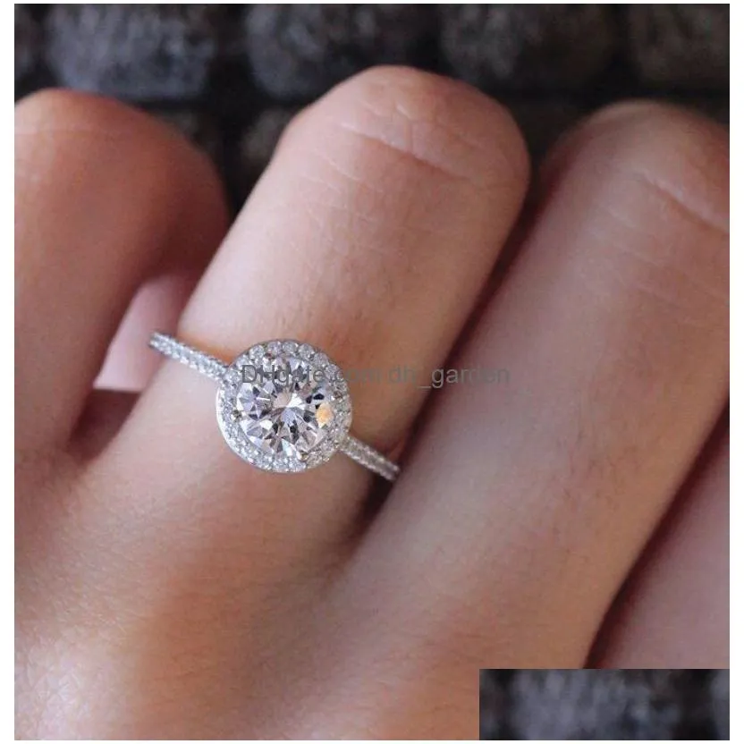Band Rings Ring For Women Fashion Cubic Zirconia Gift Jewelry R842 Drop Delivery Jewelry Ring Dhgarden Otylx