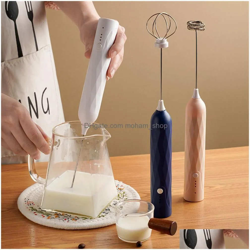 egg tools creative rechargeable whipper small eggbeater milk foam mixer kitchen gadget wireless coffee tea cream handheld dispenser