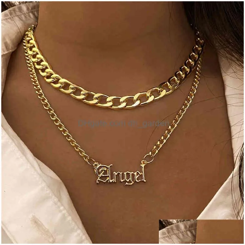 Pendant Necklaces 17Km Fashion Mti-Layered Snake Chain Necklace For Women Vintage Gold Coin Pearl Choker Sweater Necklaces P Dhgarden Otdhg