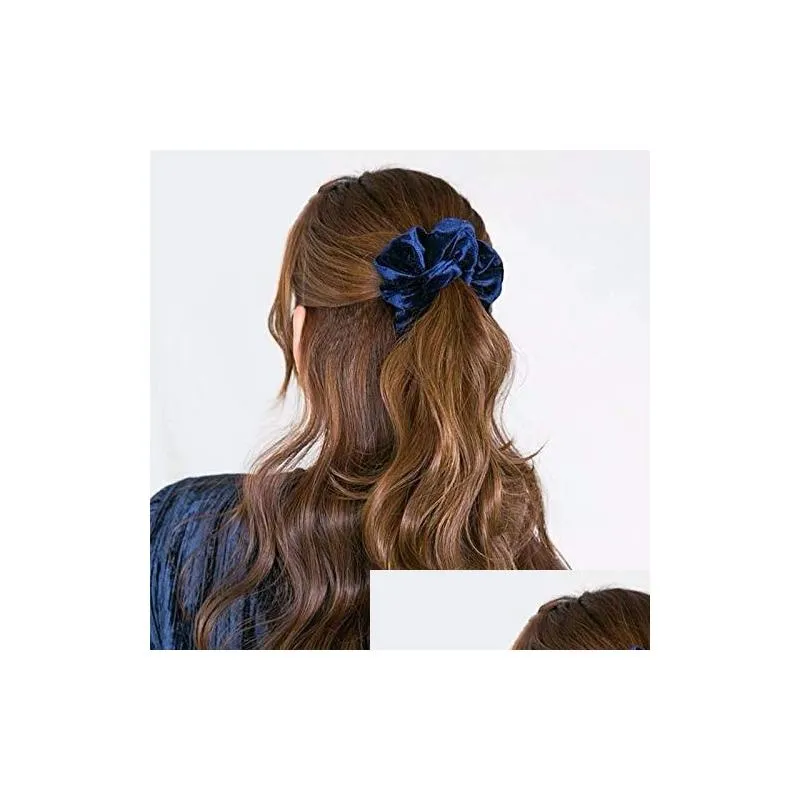 40pcs velvet scrunchie women girls elastic hair rubber bands accories gum for women tie hair ring rope ponytail holder6628191
