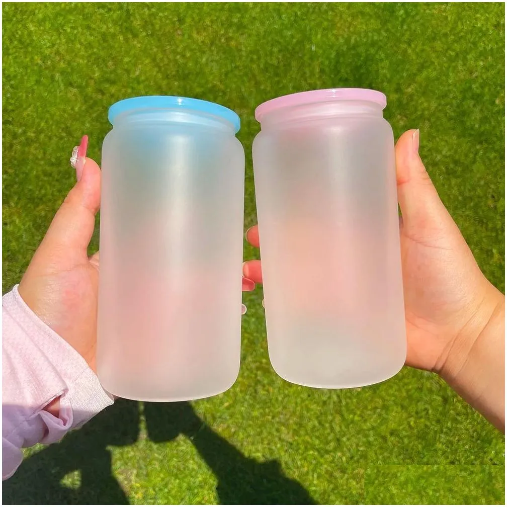 Drinkware Lid Mticolour Replacement Plastic Acrylic Lids For 16Oz 20Oz Glass Can And 12Oz 15Oz Double Wall Snowglobe Drop Delivery Hom Otrt5