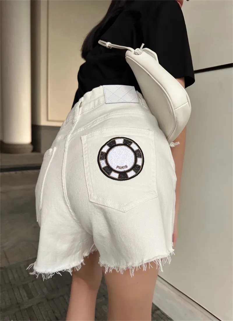 Brand Womens Denim Shorts Embroidery Lady Women 2023 Summer High Waist Skinny Casual Short Jeans For Women 