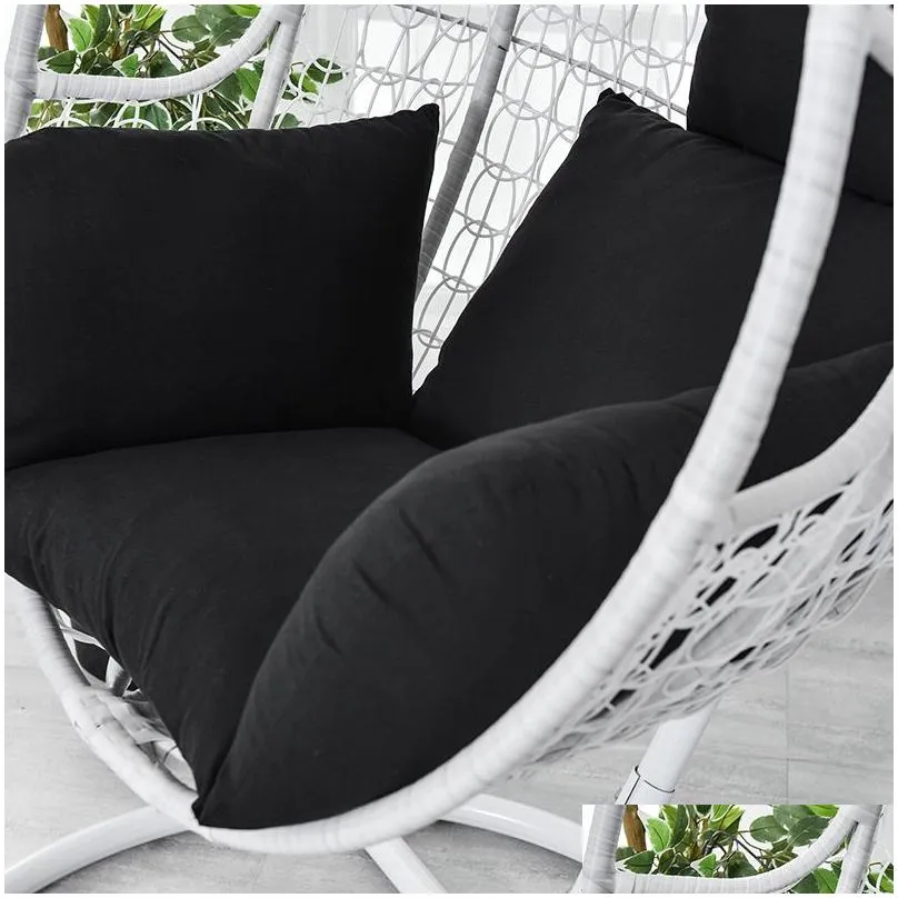 Hanging Basket Chair Cushion Swing Seat Removable Thicken Egg Hammock Cradle Cushion Outdoor Back Cushion DTT88 201009