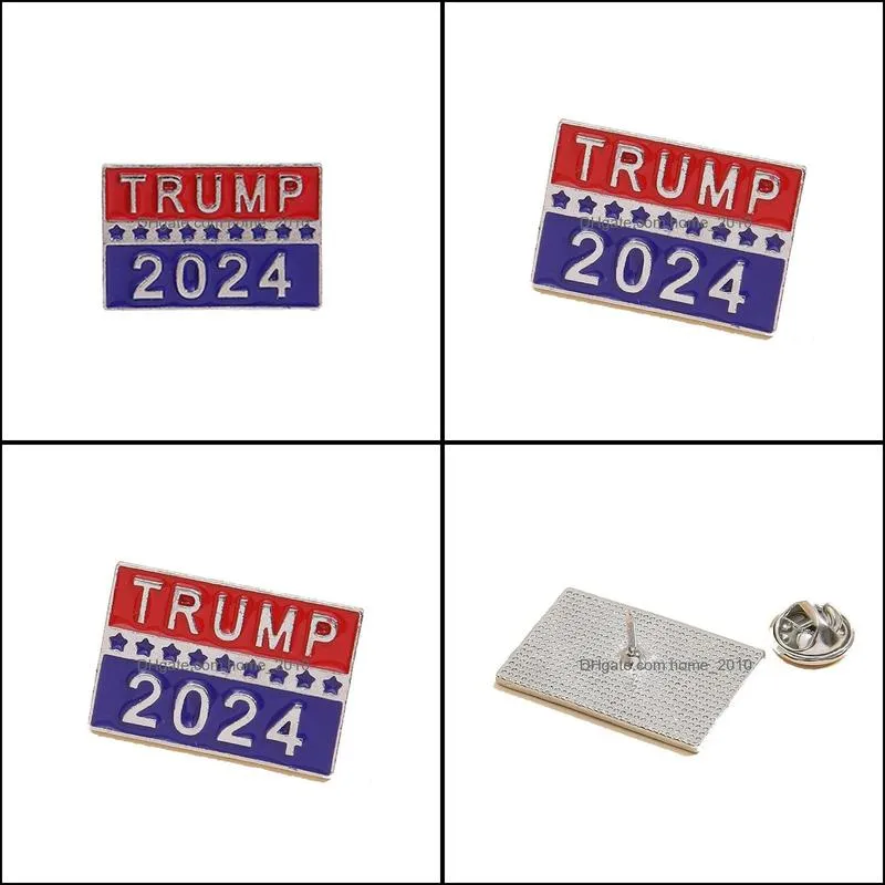 2024 trump brooch party favor us election metal pin american brooches creative gift 1.7x2.8cm