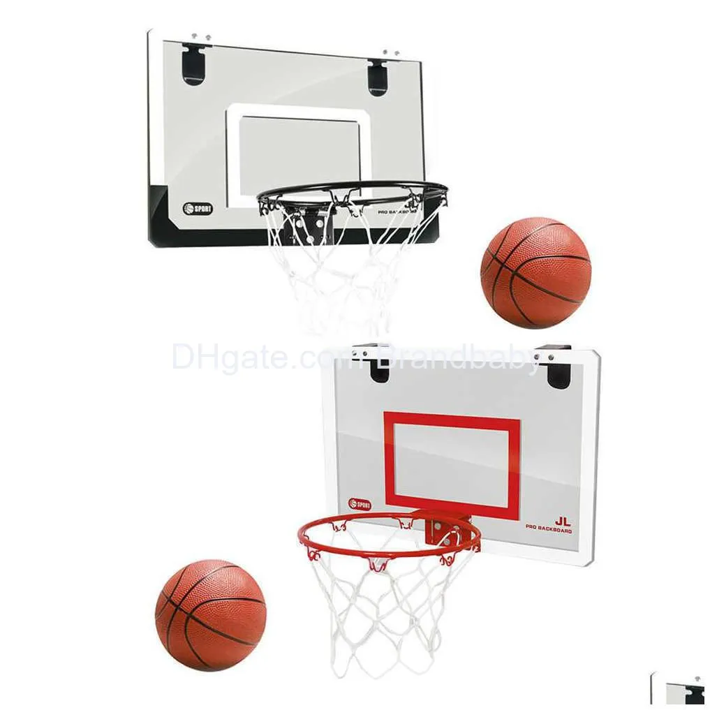 kids mini basket ball board set children hanging basketball hoop indoor door wall mounted shot sport trainer toy gift