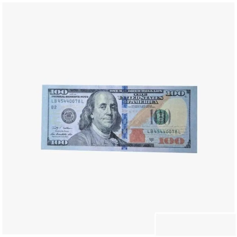 other festive party supplies 50 size movie props game dollar  counterfeit currency 1 5 10 20 100 face value of us dollars fake