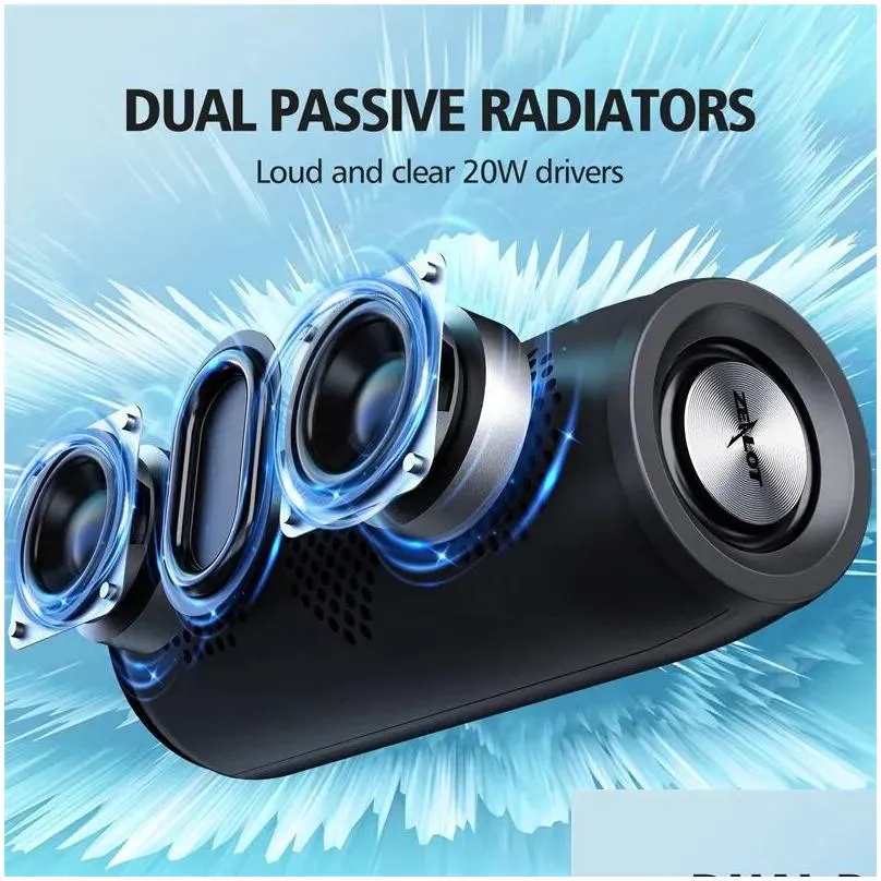 Portable Speakers S51 Powerf Bluetooth Speaker Bass Wireless Speakers Subwoofer Waterproof Sound Box Support Tf Tws Usb Drop Delivery Otobi