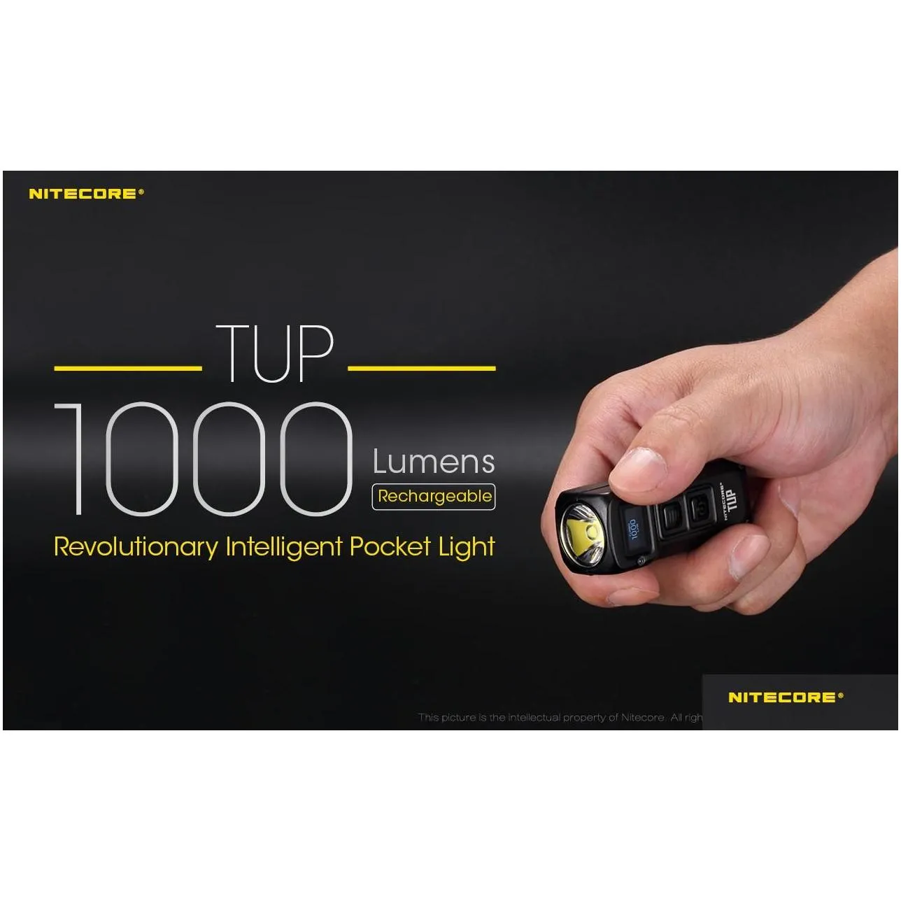 nitecore tup mini flashlight xp-l hd v6 max 1000 lm beam distance 180m revolutionary intelligent edc torch usb rechargeable9825194