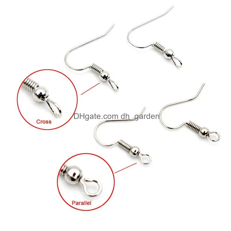 Clasps & Hooks 100Pcs/Lot 20X17Mm Diy Earring Findings Earrings Clasps Hooks Fittings Jewelry Making Accessories Iron Hook E Dhgarden Othvr