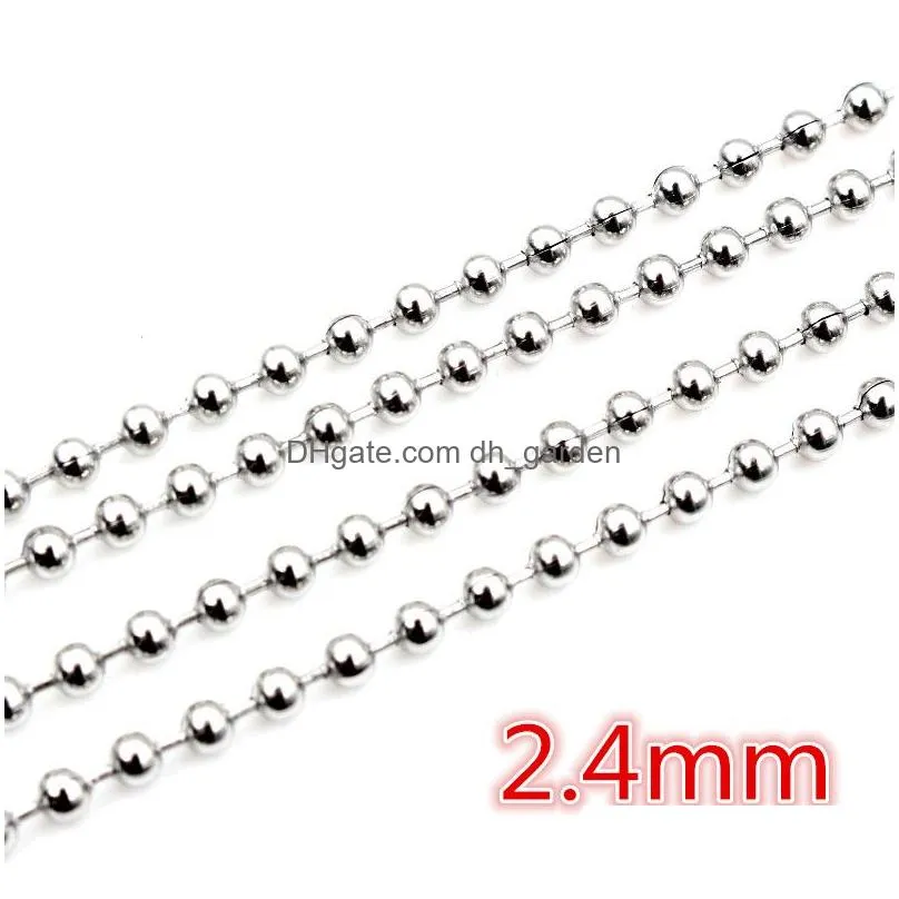 Chains 5 Meters/Lot Never Fade Stainless Steel Mti Styles Necklace Chains For Diy Jewelry Making Findings Accessories Handma Dhgarden Otmkp