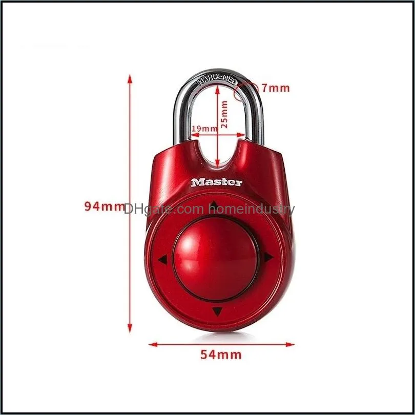 master door locks combination directional password padlock portable gym school health club security locker door lock assorted colors
