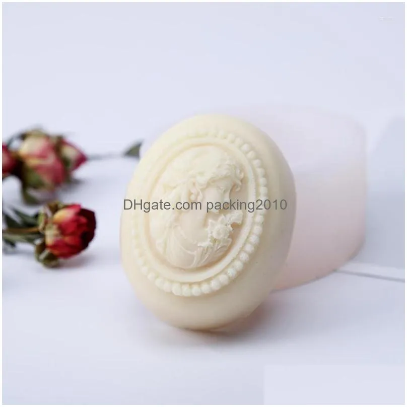 Craft Tools Craft Tools Pretty Girl Design Soap Sile Molds Woman Oval Shaped Handmade Making Mod Drop Delivery Home Garden Arts, Craft Dhbfg