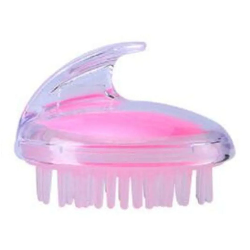 Half Clear Silicone Bath Head Scalp Massager Hair Shampoo Brushes Washing Brush Comb Shower Body Spa Slimming Massage Cepillo De Lavado