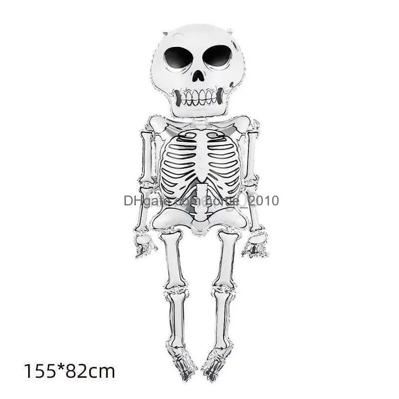 party decoration halloween aluminum film balloon bat ghost festival ballon pumpkin sickle witch undead skull baloon happy helloween decor balon