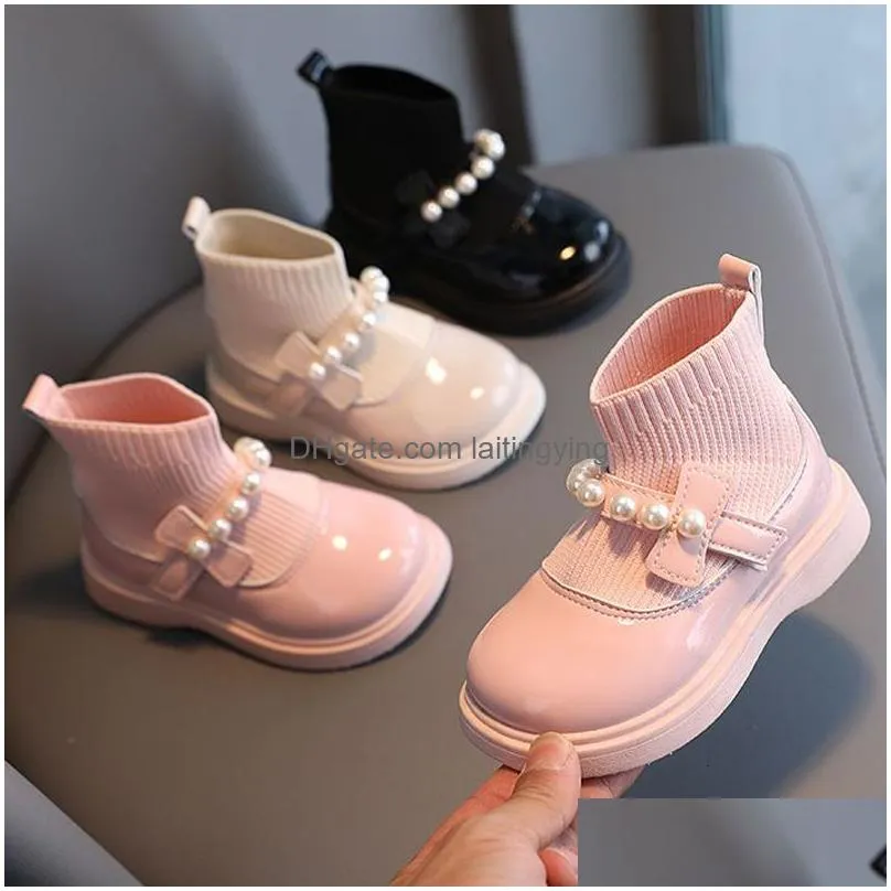 first walkers fashion kids casual shoes soft bottom princess short boots girls sneakers comfortable walking slip-on sports shoes children boys