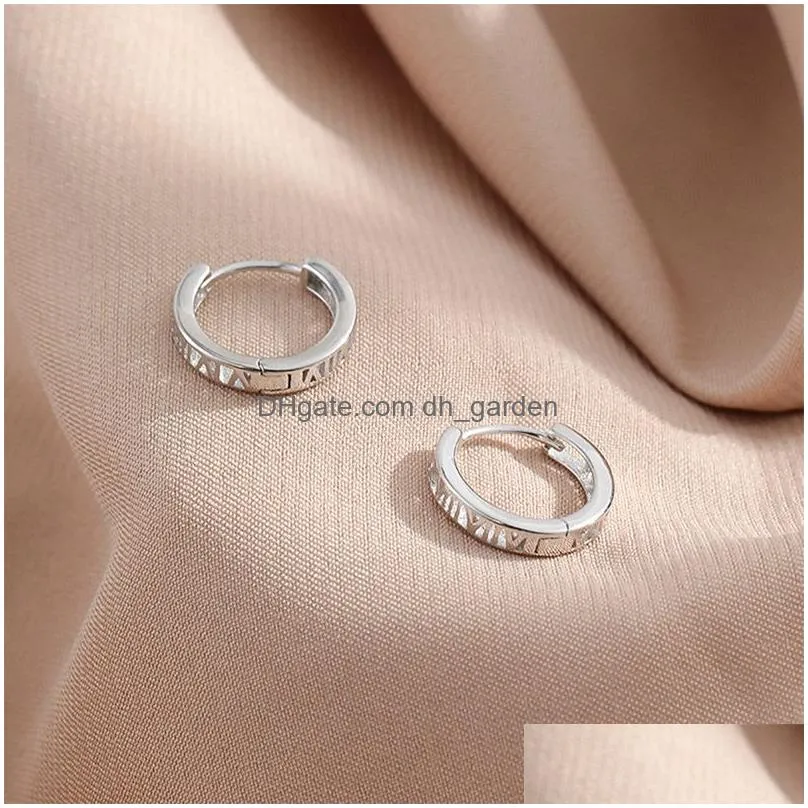 Hoop & Huggie Tiny Hoop Earrings For Women Korean Hollow Out Light Gold Color Girls Gift Piercing Jewelry Cute Kae092 Drop D Dhgarden Ot3We