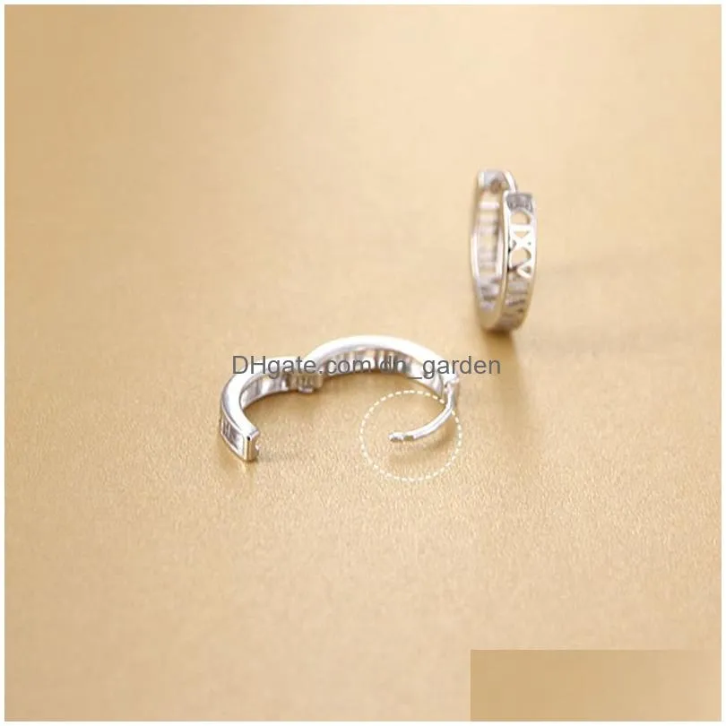 Hoop & Huggie Tiny Hoop Earrings For Women Korean Hollow Out Light Gold Color Girls Gift Piercing Jewelry Cute Kae092 Drop D Dhgarden Ot3We