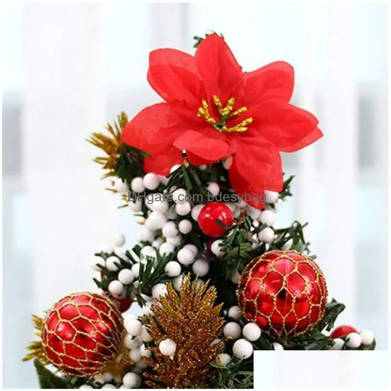 Christmas Decorations Christmas Tree 20Cm Table Decoration Artificial Tabletop Mini Xmas Decorations Miniature Party Supplies Drop Del Dhcp3