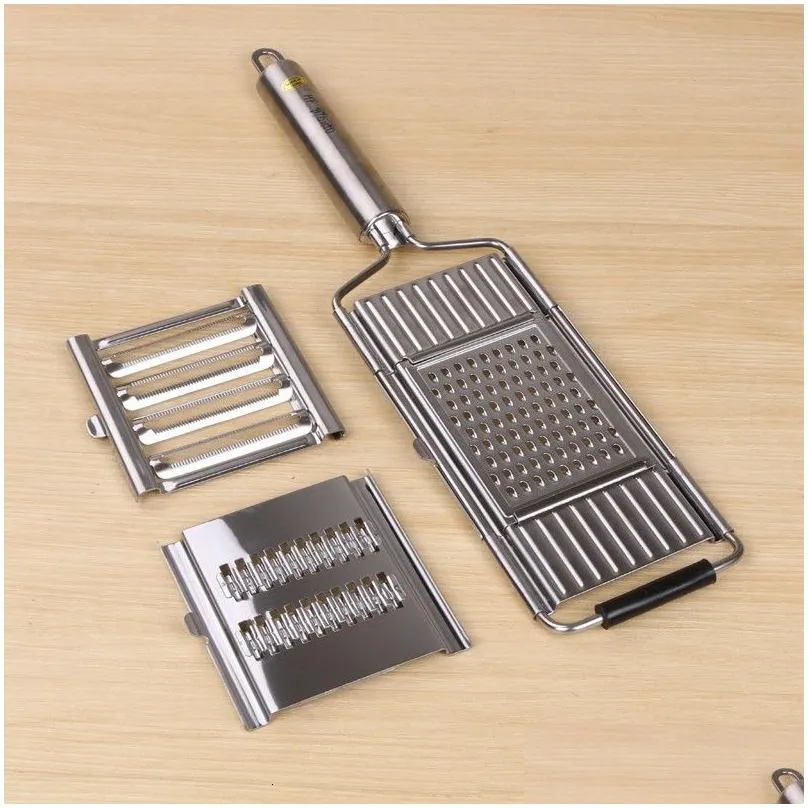 Fruit Vegetable Tools Multi Vegetable Slicer Stainless Steel Shredder Cutter Grater Slicer Adjustable Kitchen Tool Onion Cabbage Replaceable Blade