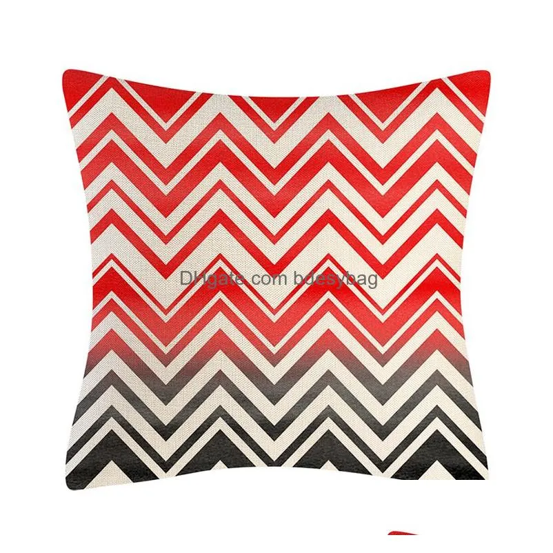 Cushion/Decorative Pillow Modern Abstract Decorative Pillows Case Sofa Style Cushion Er Decor Home For Bed Linen Throw Pillowcase 45X4 Dht1L